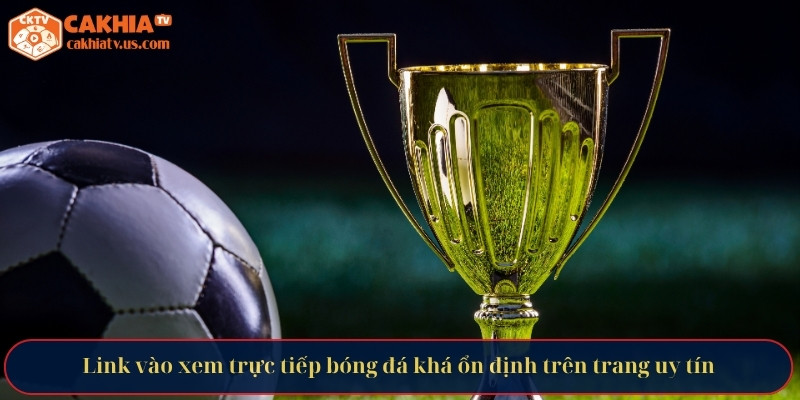 Link vào xem trực tiếp bóng đá khá ổn định trên trang uy tín